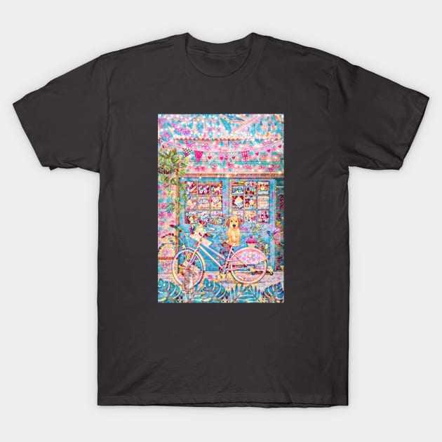 Pink Sundae Day T-Shirt by Phatpuppy Art